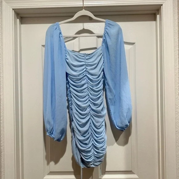 Hello Molly Tangy Bellini Mini Dress in Baby Blue Size: US 8/ Large - Picture 10 of 10